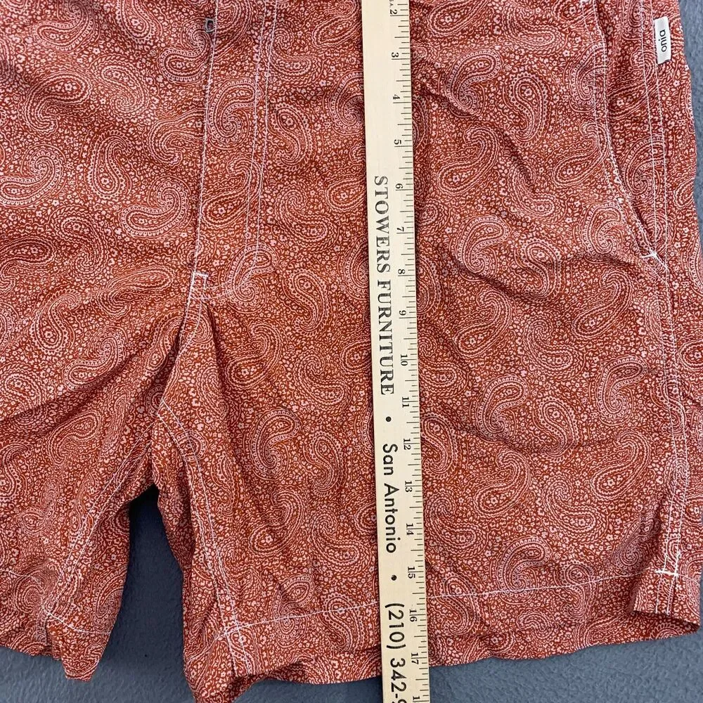 Onia Mens The Calder Board Shorts Swim Trunks Mens Size 40 Paisley Print Lined